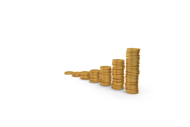 coin stacks gold