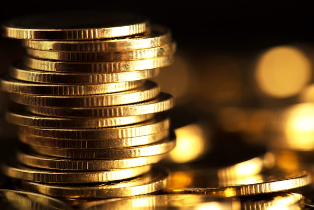 Photo coin stacks.