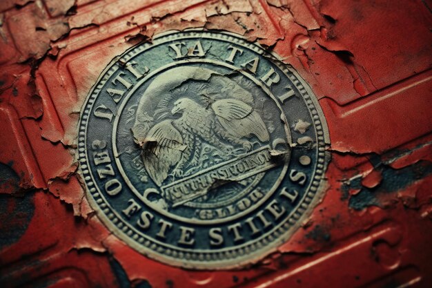 アメリカ合衆国と書かれたコイン。