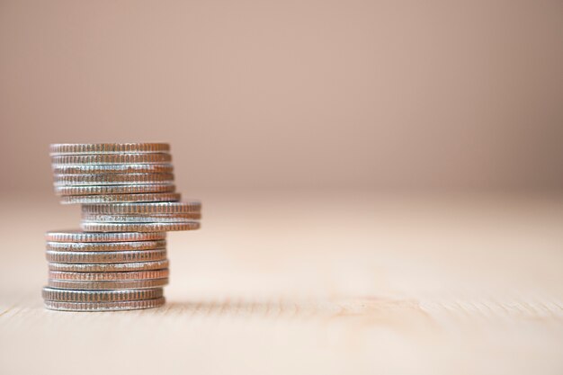 Coins stacking