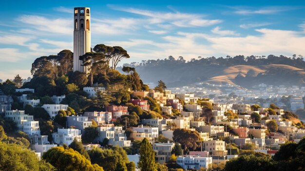 Photo coit tower in san francisco