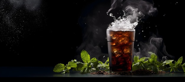 Coke black masala soda with mint leaf Large