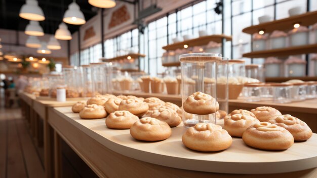 Photo cokkies in a bakery uhd wallpaper