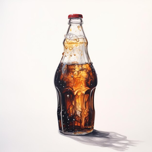 Cola aquarel illustratie generatieve ai