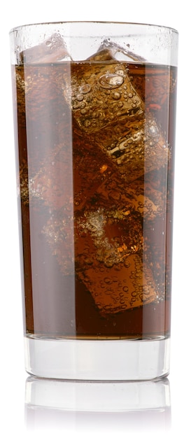 Photo cola glass isolated file contains a path to cut