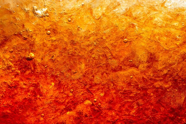 Cola met Ice Food achtergrond Cola close-up ontwerpelement Bier bubbels macro