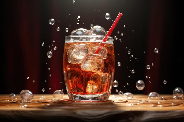 Cola soda with splash Wallpaper Backdrop