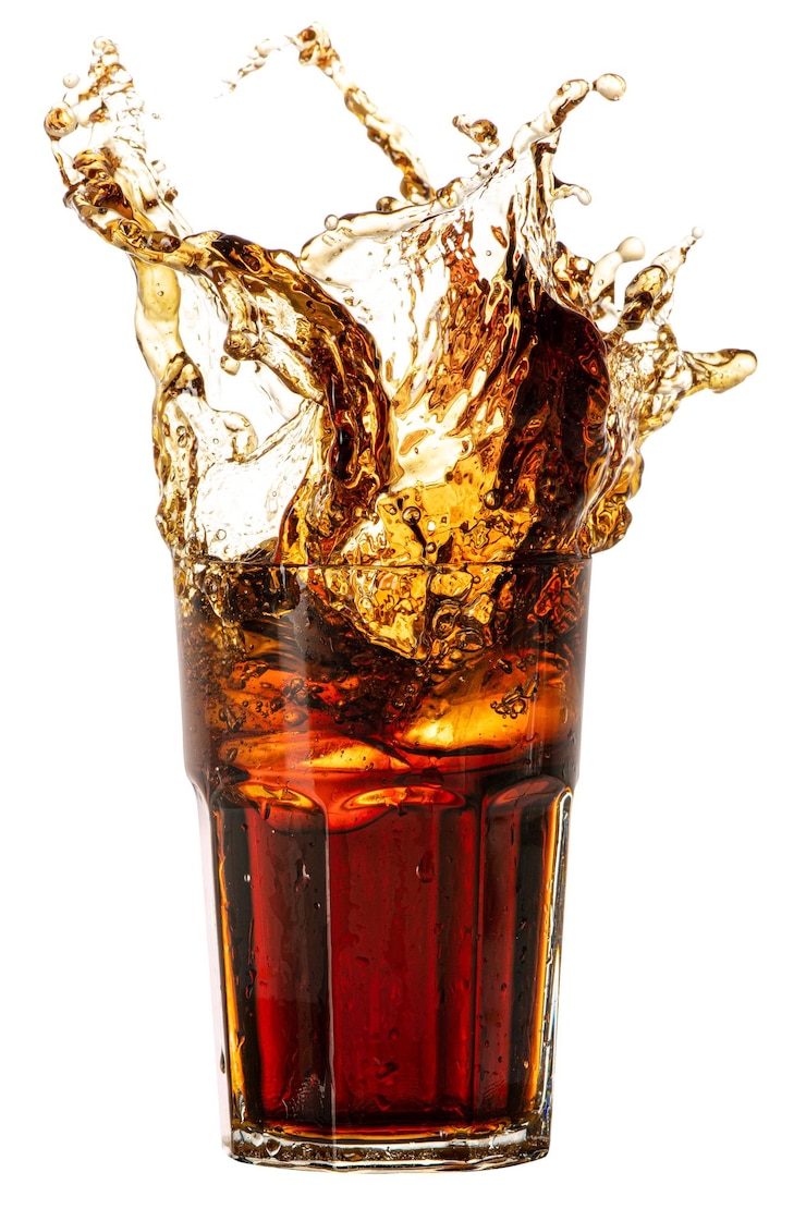 Photo cola splash png sticker soft drink transparent background