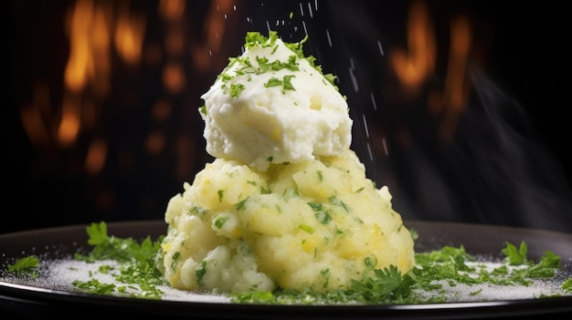 Colcannon is een traditioneel Iers gerecht van aardappelpuree met kool