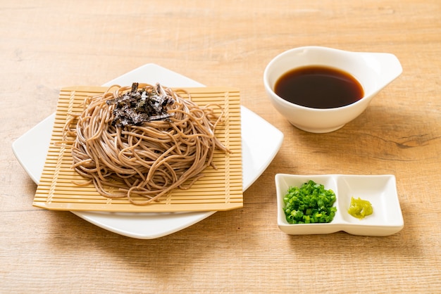 cold buckwheat soba noodles