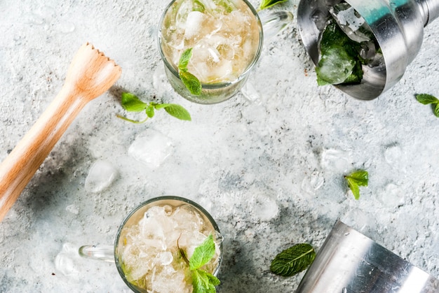 Cold mint julep