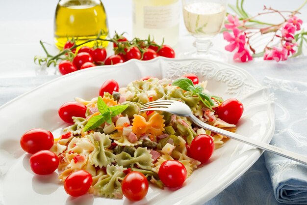 Cold pasta salad