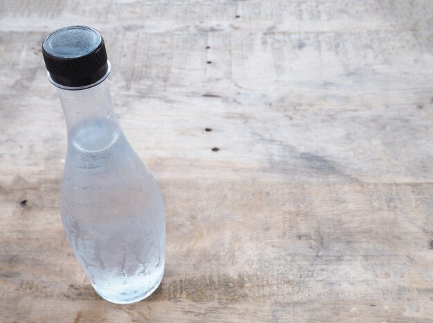 Cold plastic  bottle water