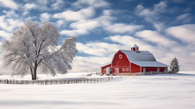 Холодная снежная ферма