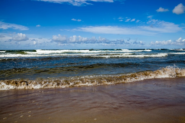 Cold summer weather on the baltic sea