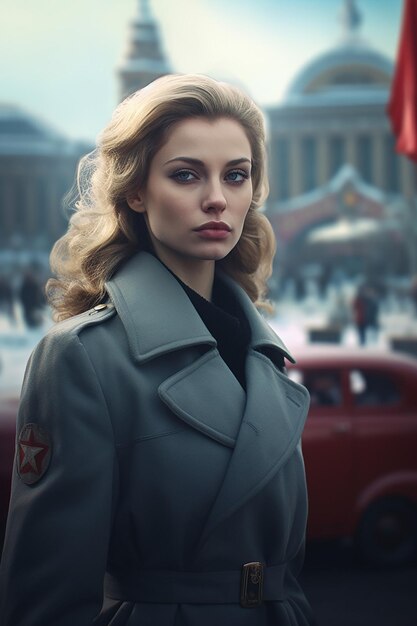 Premium AI Image | cold war Style Hyperrealistic cinematic imagery