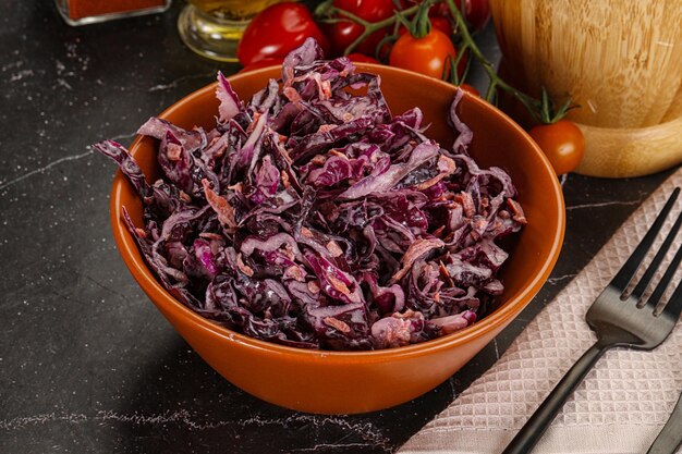 Coleslaw salad with cabbage and carrot