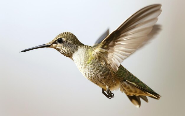 Photo colibri en blanco y negro