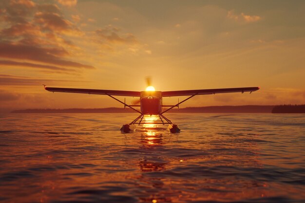 Photo collaborate with seaplane pilots and aviation enth generative ai