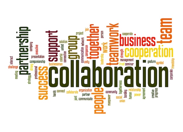 Photo collaboration word cloud