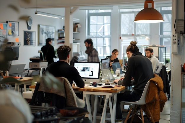 Collaborative Coworking Space in the Style of Danish Design