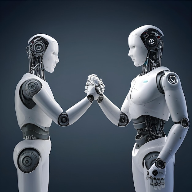 Collaborative Future 3D Rendering of Hominoid Robot Handshake for Technology Advancement