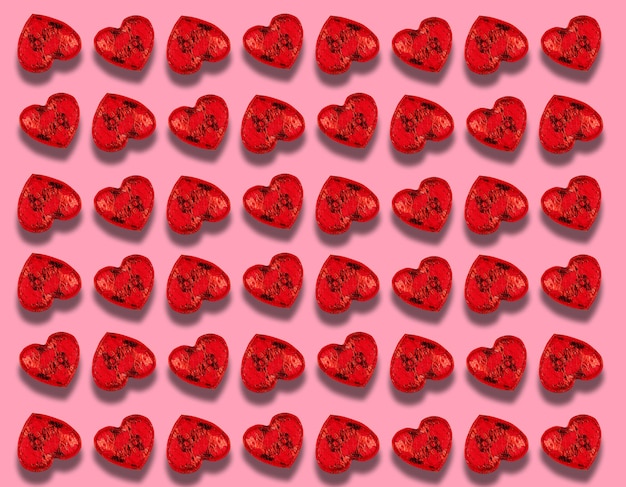 Collage background of red hearts for valentine39s day february 14 valentine39s day