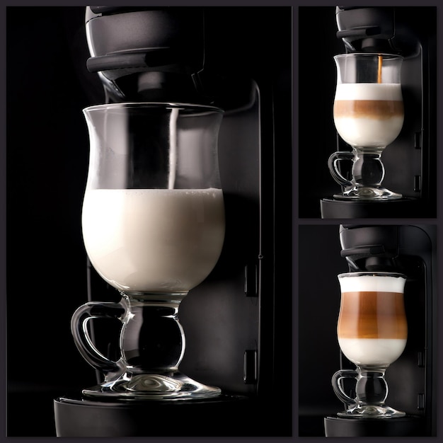 Collage cappuccino koffie