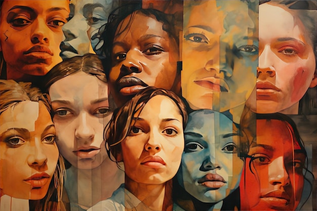 A collage of diverse faces displaying a range of emotions highlighting the universality of human feelings