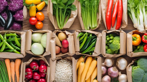 Collage of eco friendly and organic vegetables