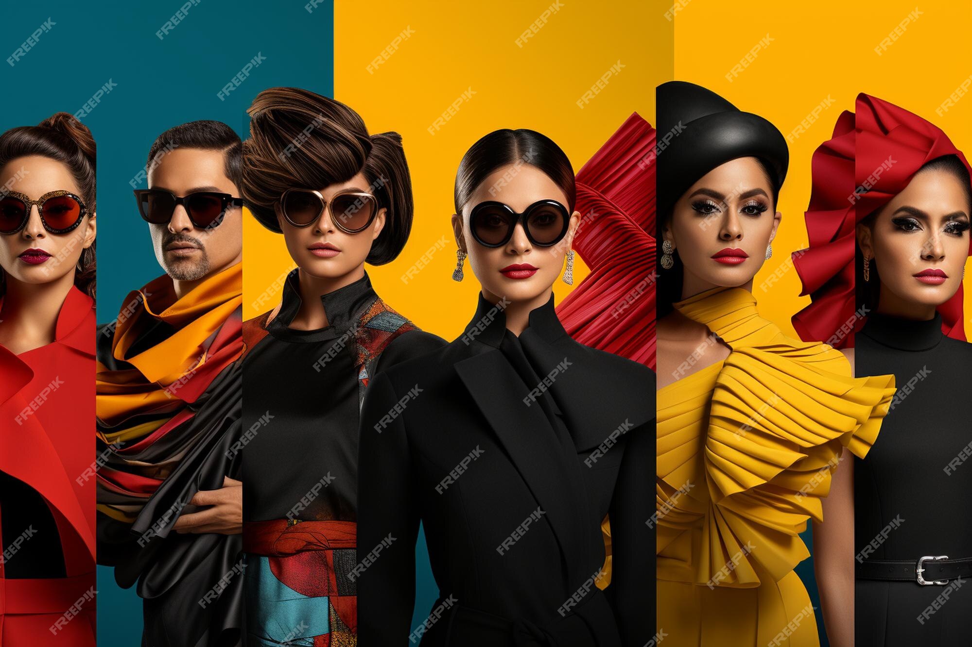 Premium Photo Collage of influential Hispanic fashion designers 00129 02
