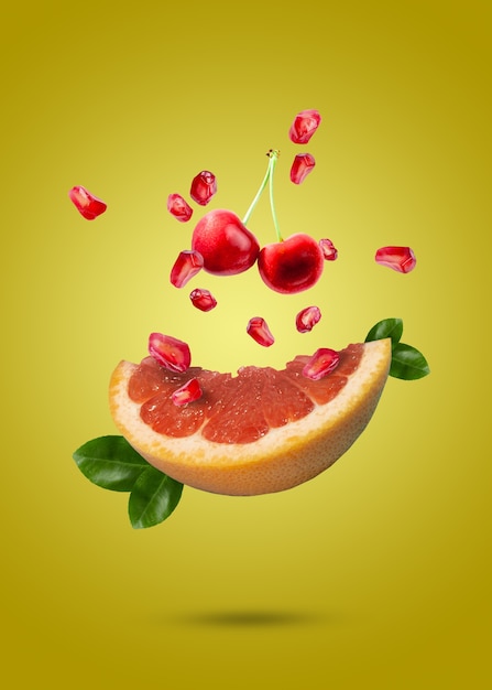 Фото Коллаж из 3d текстур фруктов