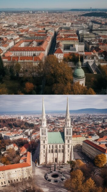 A collage of photos from the top left and the top right shows the cathedral and the top right.