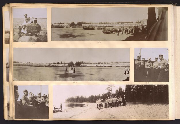 a collage of photos including a bridge that says  the river