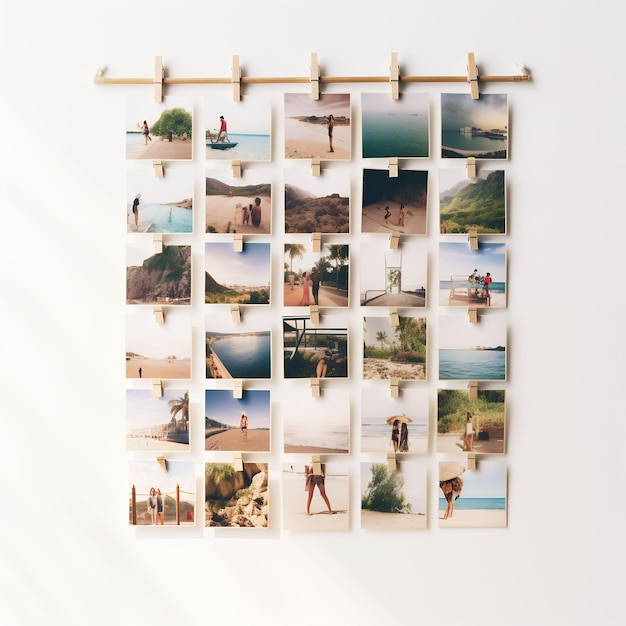 a collage of photos with the word beach on it