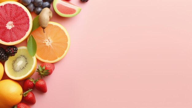 Photo collage of tasty looking colorful fruits