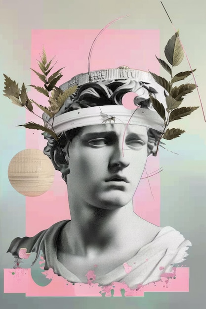 Collage van de goden van de Olympus