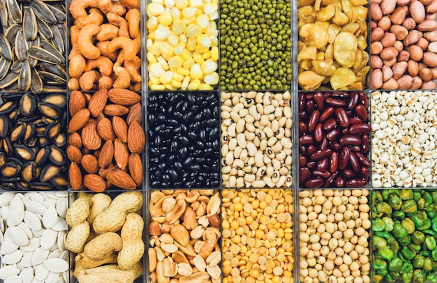 Image of Collage of peppers and beans