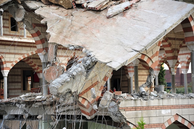 Collapsed building