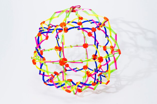 Collapsible rainbow color sphere