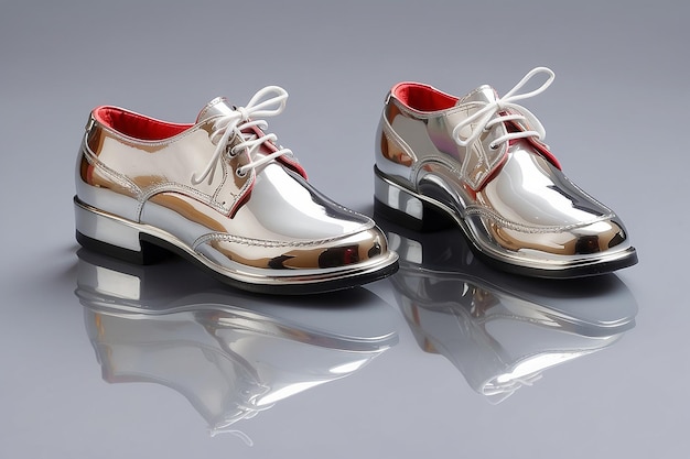 Collectable Miniature model shoes with reflection