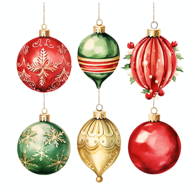 Collectible Ornaments watercolor winter