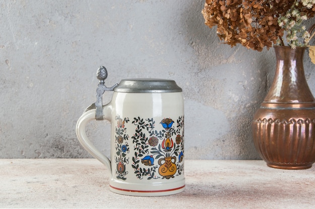 Collectible vintage ceramic beer mug