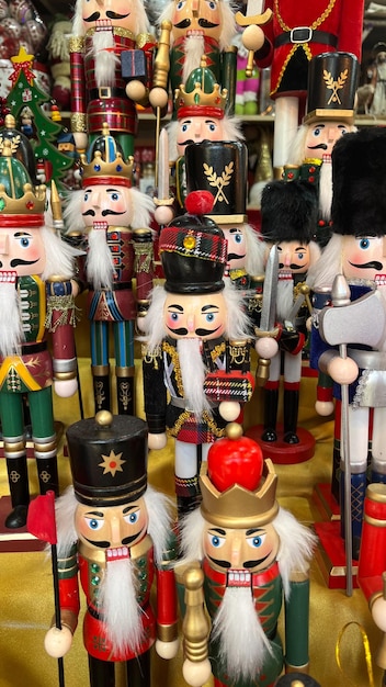 Collectie kerst notenkraker speelgoed soldaat traditioneel beeldje