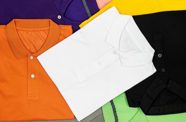 Collectie kleurrijke mock-up TShirt