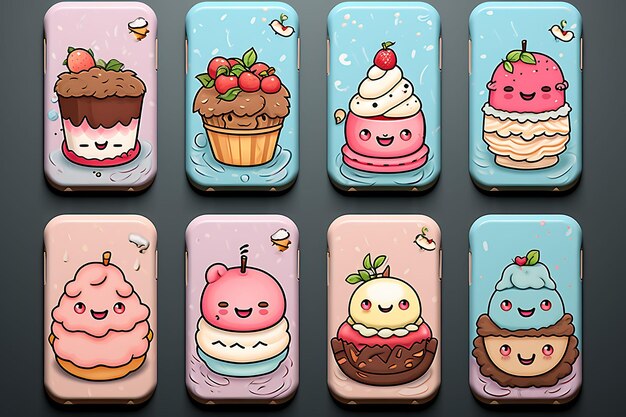 Collectie telefoonhoesjes in verschillende stijlen, kleuren en materialen die passen bij uw persoonlijkheid, unieke stijl