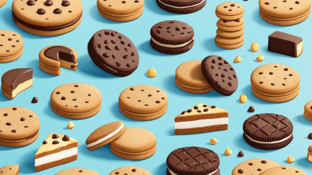 Collectie van Cookies-elementen