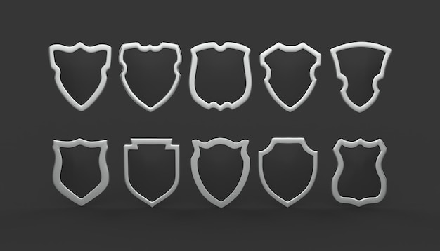 Collectie van Emblemen en Badges van het Witte Schild