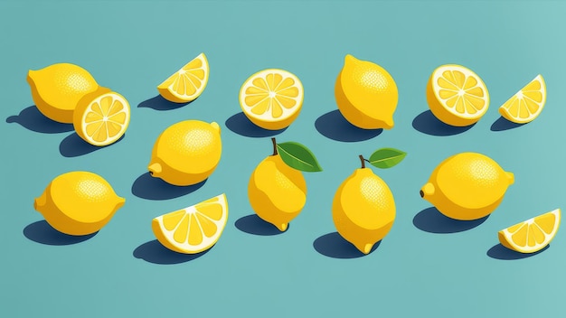 Collectie van Lemon-elementen