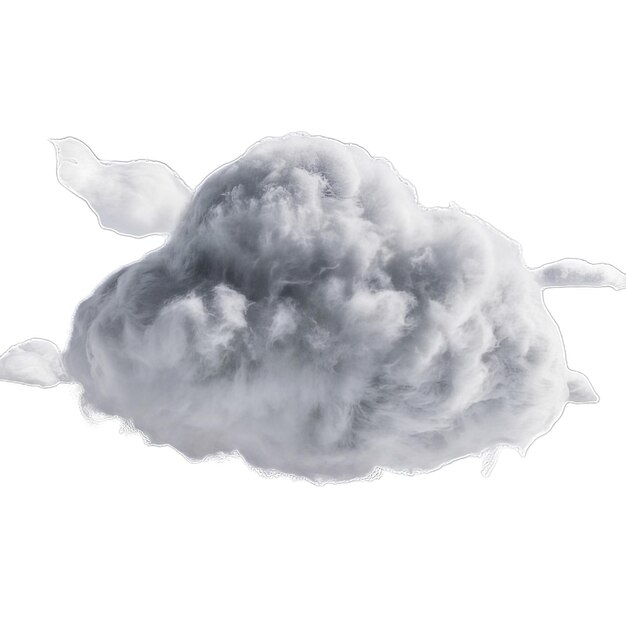 Collectie van willekeurige vormen van abstracte wolken Cumulus verschillende weergaven clip art geïsoleerd op witte b